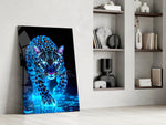 Predator artwork above a console in a man cave