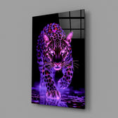 Cinematic predator panel anchoring a teen's bedroom wall