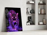 Predator artwork above a console in a man cave