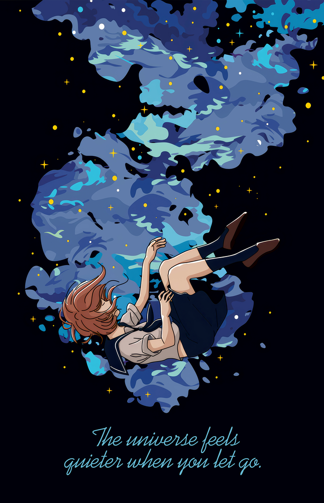 Cosmic Freedom Glass Wall Art