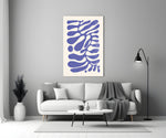 Matisse-school glass print bringing calm to a designer's office