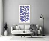 Matisse-school glass print bringing calm to a designer's office