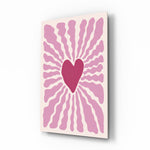 Radiant Heart Matisse-style glass wall art in a modern child's bedroom