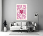 Matisse-school glass print bringing romance to a women's boutique