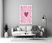 Matisse-school glass print bringing romance to a women's boutique