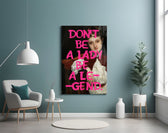 Legend Lady artwork styled in a designer's office interior