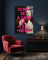 Legend Lady Glass Wall Art - Lifestyle preview in a designer interior