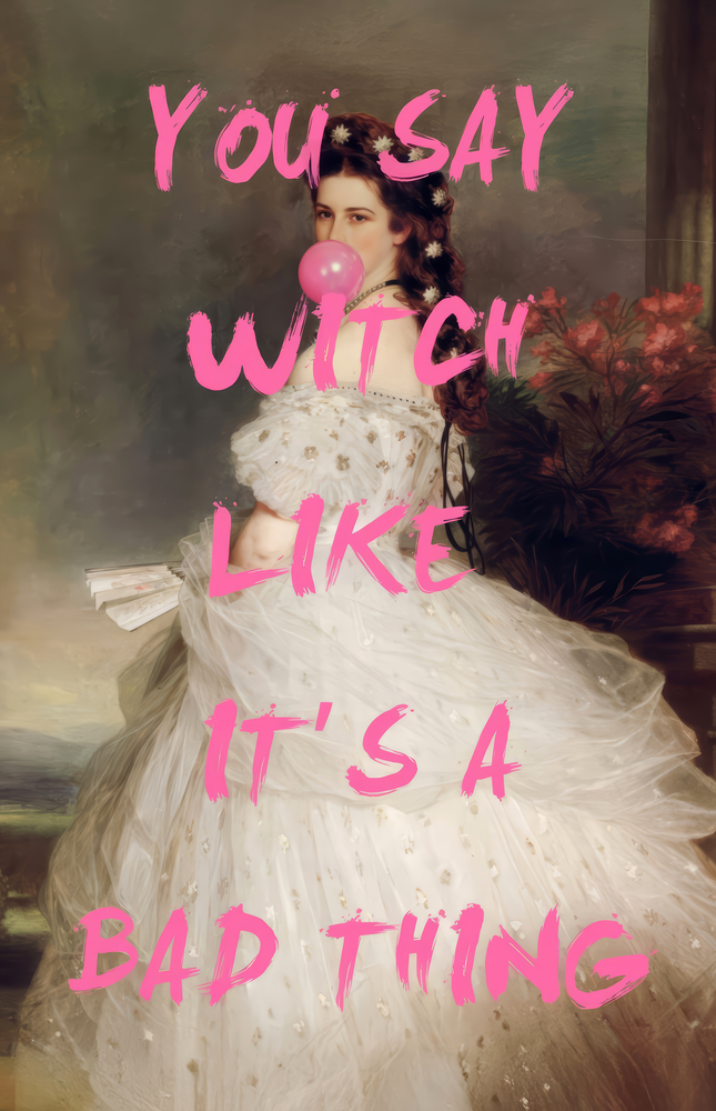 Witchy Elegance Glass Wall Art