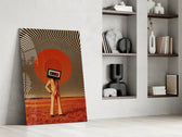 Surreal artwork in a teen's bedroom with vintage palette