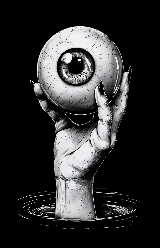 Eyes of the Abyss Glass Wall Art