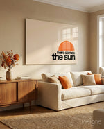 Sunrise Serenity Glass Wall Art - Lifestyle preview in a designer interior