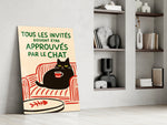 French poster artwork in a teen's bedroom with retro accents