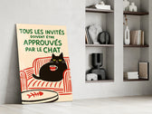 French poster artwork in a teen's bedroom with retro accents