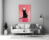 Painterly glass print bringing wit to a teen's bedroom