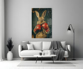 Whimsical glass print bringing wit to a children's library