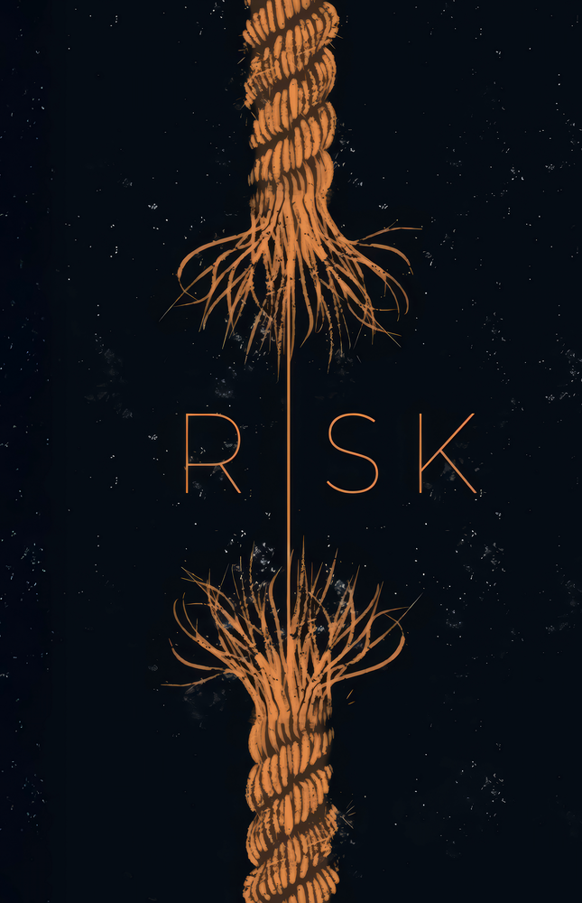 Risk Tangled Rope Glass Wall Art