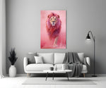 Fashion-fantasy glass print bringing luxe to a glam dressing room