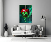 Dark fairy-tale glass print bringing edge to a Halloween-leaning home