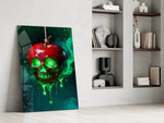 Dark fantasy artwork in a contemporary cinema-room accent wall