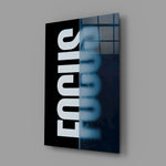 Conceptual design-poster panel anchoring a co-working space wall