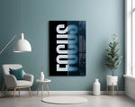 Focus artwork styled in a creative studio interior