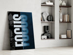 Focus artwork in a teen's bedroom with sophisticated palette