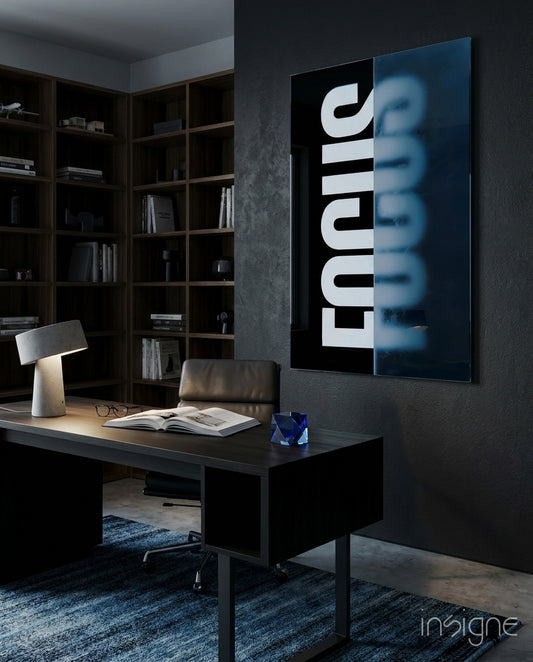 Elegant Glass Wall Art - Lifestyle preview in a designer interior