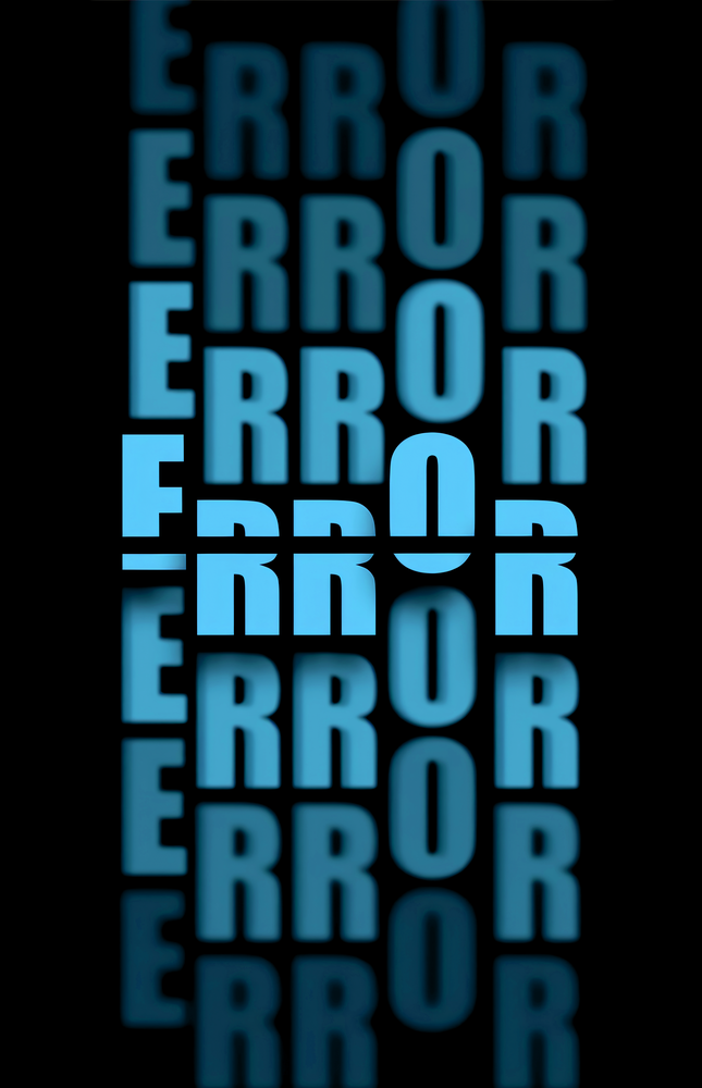 Error Repeated Glass Wall Art