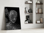 Conceptual artwork in a teen's bedroom with sophisticated palette