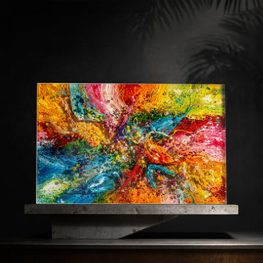 Mosaic Appearence Glass Wall Art