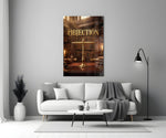 Objection panel bringing gravitas to a minimalist living room wall