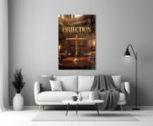 Objection panel bringing gravitas to a minimalist living room wall