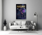 fadeaway cobra baller jump shot panel bringing character to a minimalist living room wall