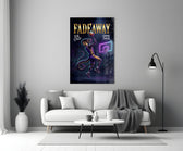 fadeaway cobra baller jump shot panel bringing character to a minimalist living room wall