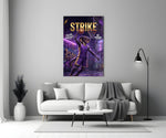 strike cobra baller slam dunk panel bringing character to a minimalist living room wall