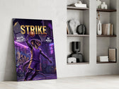strike cobra baller slam dunk panel resting in a shelving niche in a modern interior