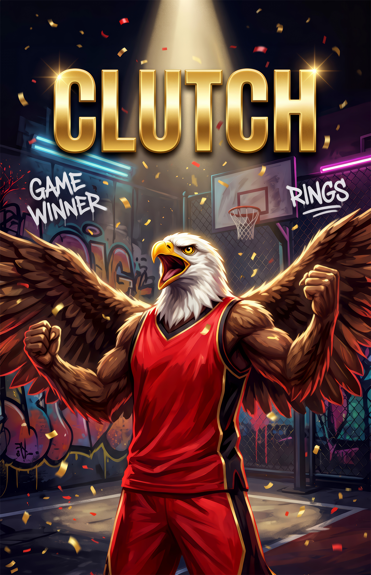 Clutch Bald Eagle Victory Glass Wall Art