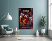 flight bald eagle baller slam dunk glass wall art styled above an armchair in a reading corner