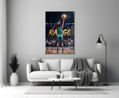 range crowned woman basketball baller panel bringing character to a minimalist living room wall