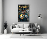 mogul tuxedo bulldog tycoon panel bringing character to a minimalist living room wall