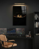 Money Talks Torn Dollar Bill Eyes Glass Wall Art