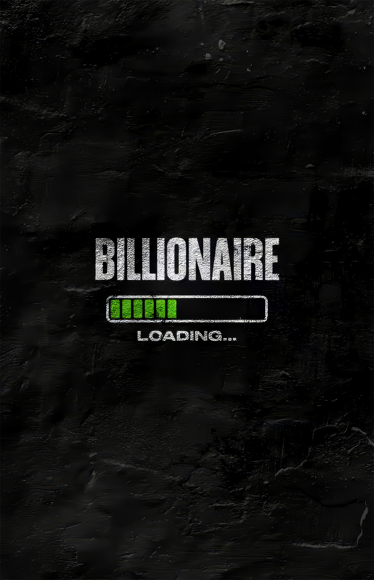 Billionaire Loading Green Bar Glass Wall Art