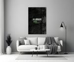 billionaire loading progress bar panel bringing character to a minimalist living room wall