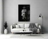 phoenix bold motivational typography panel bringing character to a minimalist living room wall