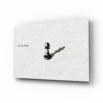 Be the King Chess Pawn Shadow Glass Wall Art - Lifestyle preview in a designer interior