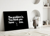 you think you have time clock quote panel bringing character to a minimalist living room wall