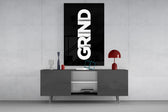 Grind Bold Black Glasbild