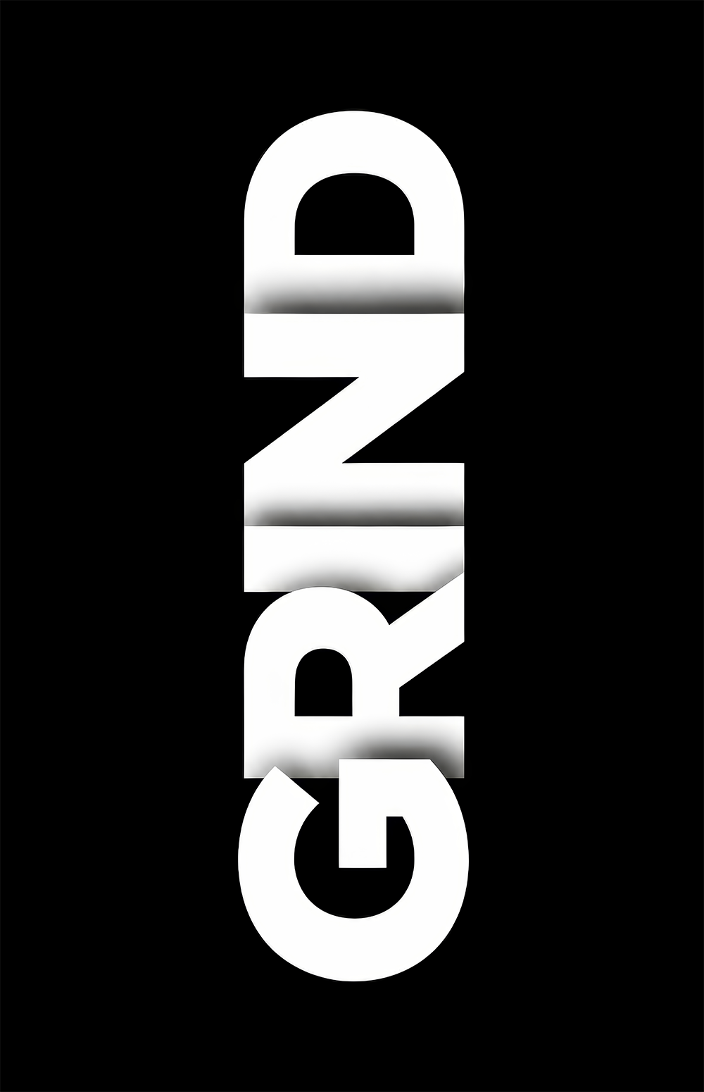 Grind Bold Black Glasbild