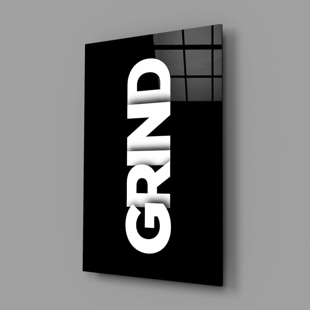 Grind Bold Black Glasbild