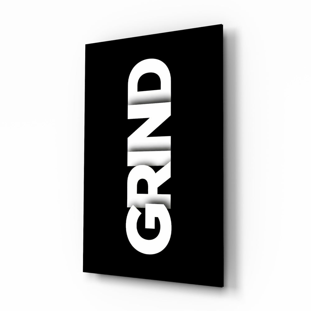 Grind Bold Black Glasbild